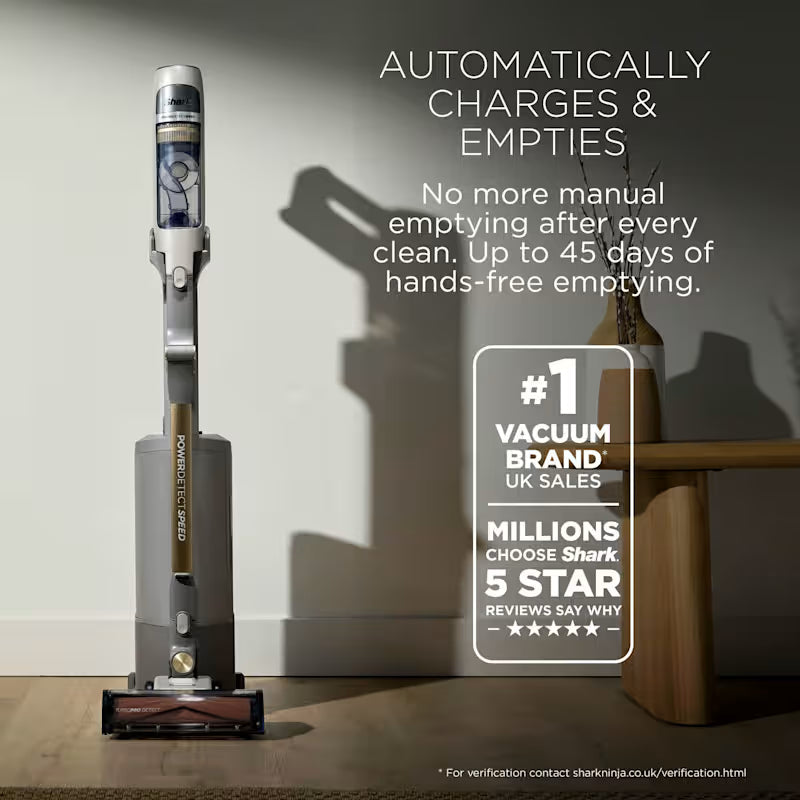 Shark PowerDetect Speed Luxe Collection Clean & Empty Cordless Vacuum IA3246UKTIV