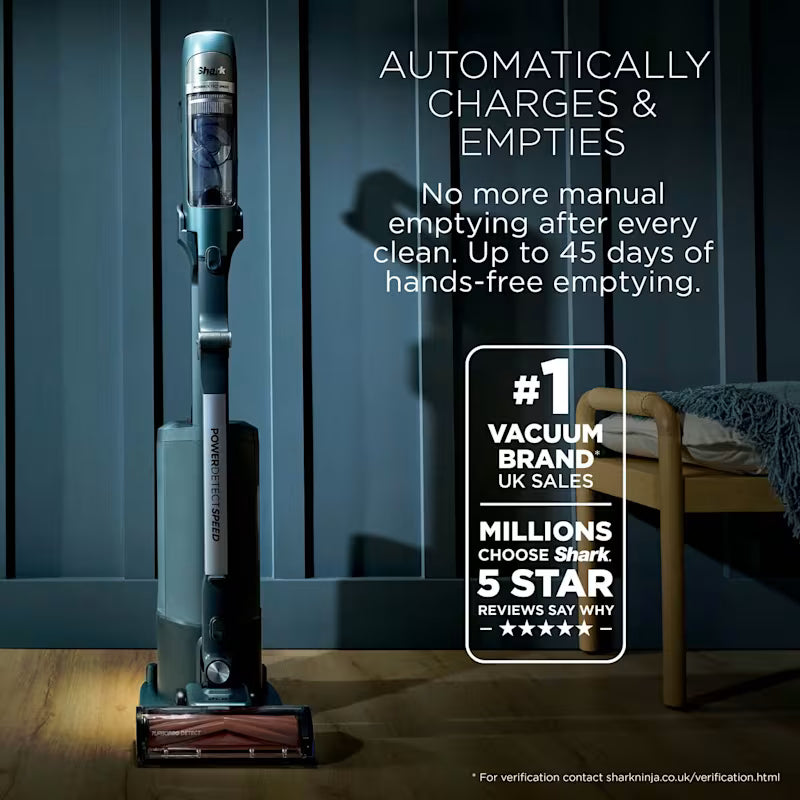 Shark PowerDetect Speed Luxe Collection Clean & Empty Cordless Vacuum IA3246UKTBL