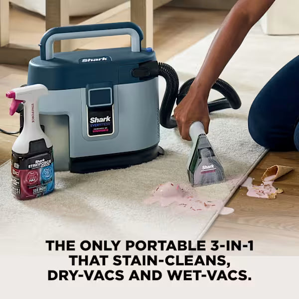 Shark EveryMess Portable 3-in-1 Stain Eliminator, Wet Vac & Dry Vac VX110UK
