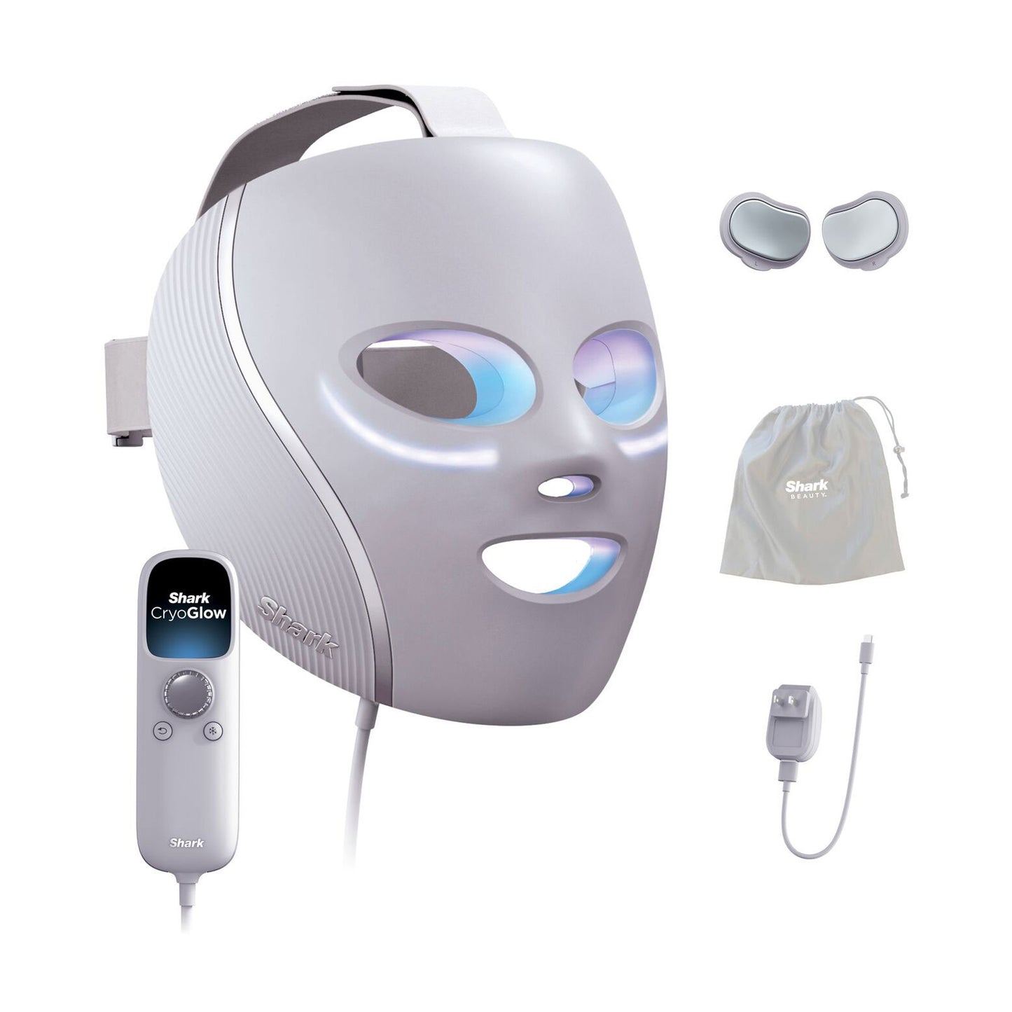 Shark CryoGlow Under-Eye Cooling + LED Mask - Lilac Chill - FW312IEPL